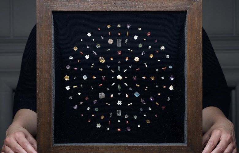 This undated photo released by Sotheby’s, shows the Pirprahwa Gems of the Historical Buddha. (Sotheby’s via AP) XHG402 XHG402