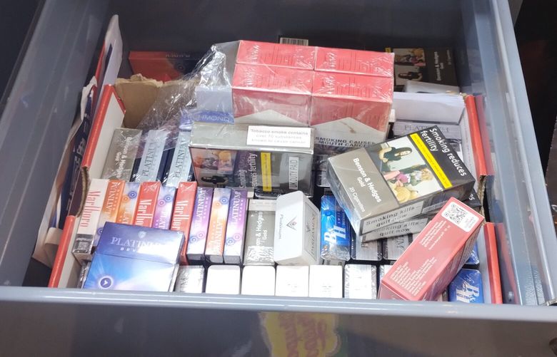 Fake cigarettes seized. MUST CREDIT: Courtesy of Westminster City Council
