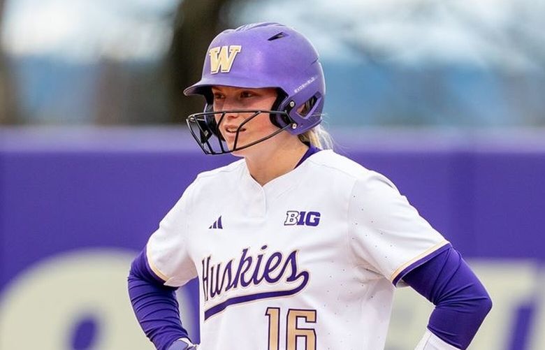 Washington softball infielder Alexis DeBoer is the Big Ten Freshman of the Year.