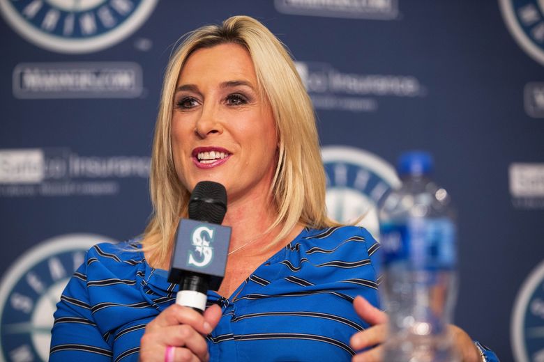 How Mariners broadcaster Angie Mentink is making history, and making her kids proud | The Seattle Times