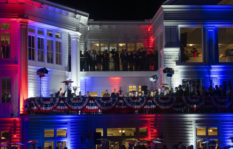 FILE – A party at President Donald Trump’s golf club in Sterling, Va., on Jan. 18, 2025. The sale of face-to-face access to President Trump using the Trump family’s own cryptocurrency has done more than benefit him financially, though it has certainly done that. (Doug Mills/The New York Times) XNYT0910 XNYT0910
