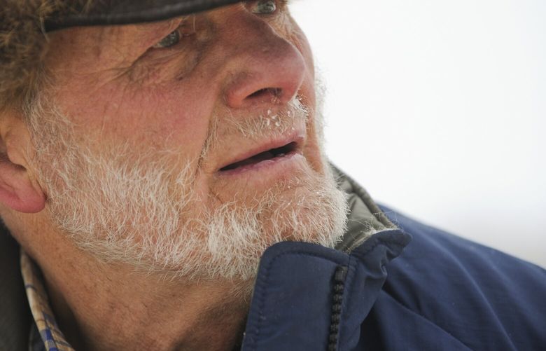 FILE – Dan Seavey prepares to leave the Skwentna, Alaska, checkpoint of the Iditarod Trail Sled Dog Race on Monday, March 5, 2012. (Marc Lester/Anchorage Daily News via AP,File) AKAND201 AKAND201