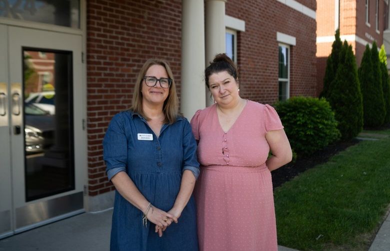The kitchen of the Louisville Center for Eating Disorders is equipped with lockers, comfortable seating and affirmations to support patients on a journey to healing.