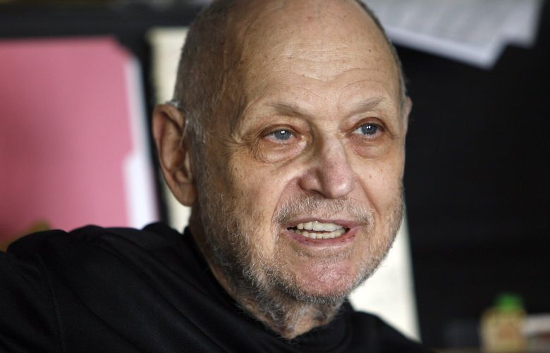 FILE – Composer Charles Strouse is interviewed in his apartment, June 3, 2008, in New York. (AP Photo/Richard Drew, File) NYSS401 NYSS401