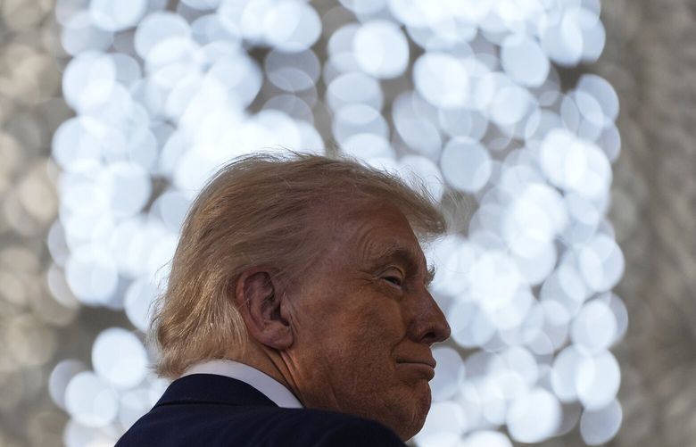 President Donald Trump tours the Eminence Ahmed El-Tayeb Mosque at the Abrahamic Family House, Friday, May 16, 2025, in Abu Dhabi, United Arab Emirates. (AP Photo/Alex Brandon) AREB128 AREB128