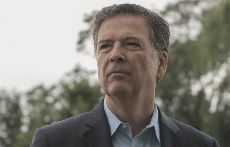 FILE – James Comey, the former FBI director, in Washington, Sept. 11, 2020. The Trump administration is investigating Comey for a social media post that officials claim amounted to a call for the president’s assassination, members of his cabinet said on May 15, 2025. (Jared Soares/The New York Times) — STANDALONE PHOTO FOR USE AS DESIRED WITH YEAREND REVIEWS — XNYT0122 XNYT0122