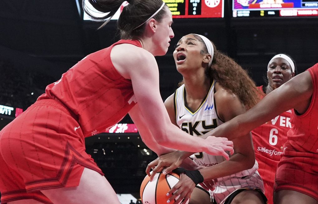 Caitlin Clark-Angel Reese rivalry is complicated but good for WNBA | The  Seattle Times