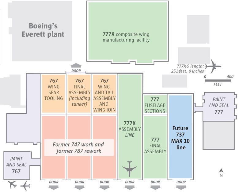 Coming soon to Boeing's Everett plant? A 737 MAX 10 production line | The  Seattle Times
