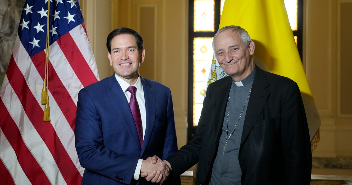 Vatican could be a venue for Russia-Ukraine talks, Rubio says, after pope renews an offer to help