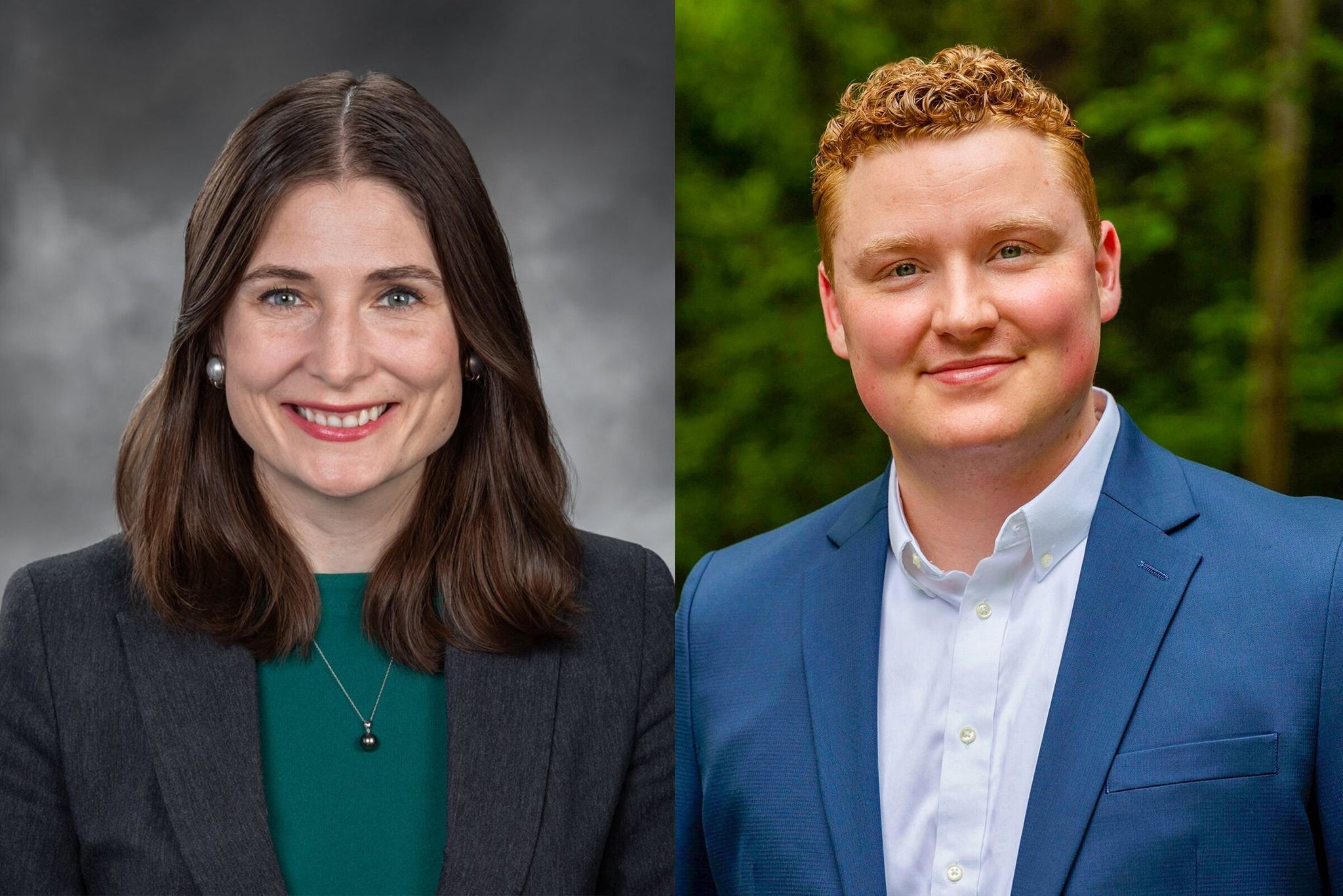 Rep. Victoria Hunt, D-Issaquah, left, was appointed to replace the late Sen. Bill Ramos in the 5th Legislative District. Zach Hall, right, was appointed to replace her in the House. (Courtesy of Metropolitan King County Council)