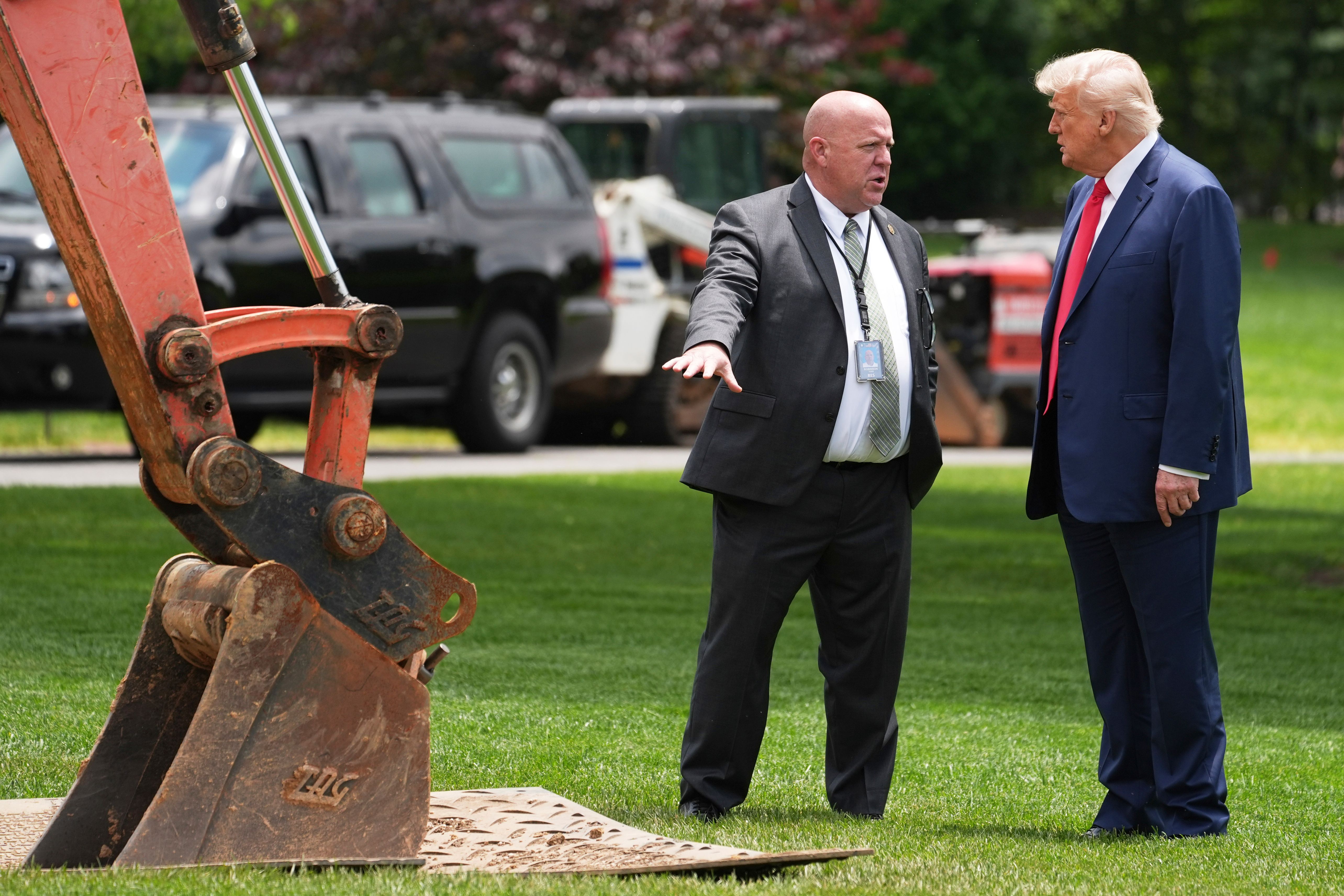 White House breaks ground on Trump projects to pave over Rose