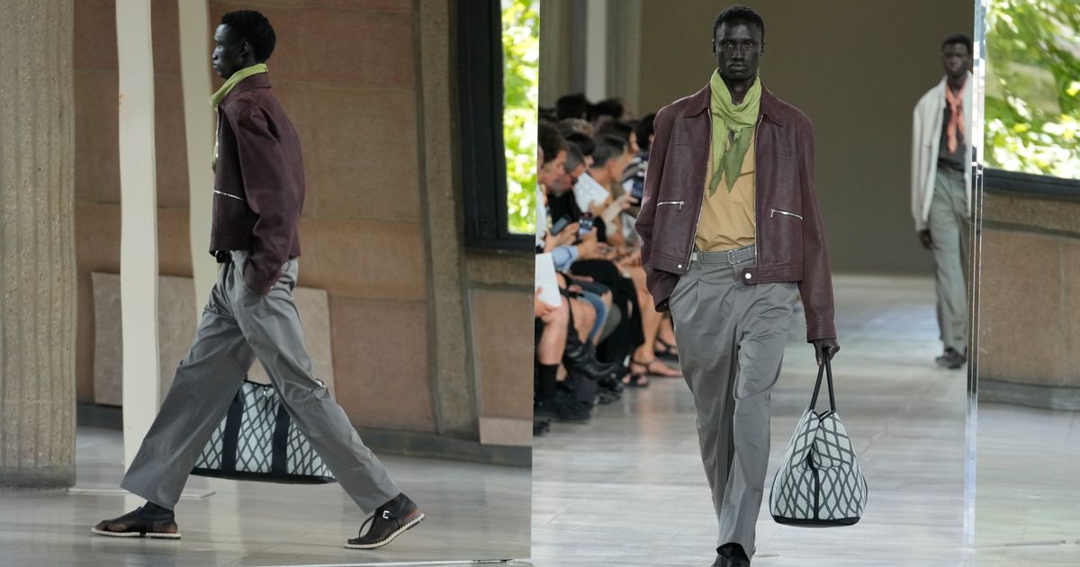 At Hermès, woven leather and quiet confidence set the tone for Paris menswear