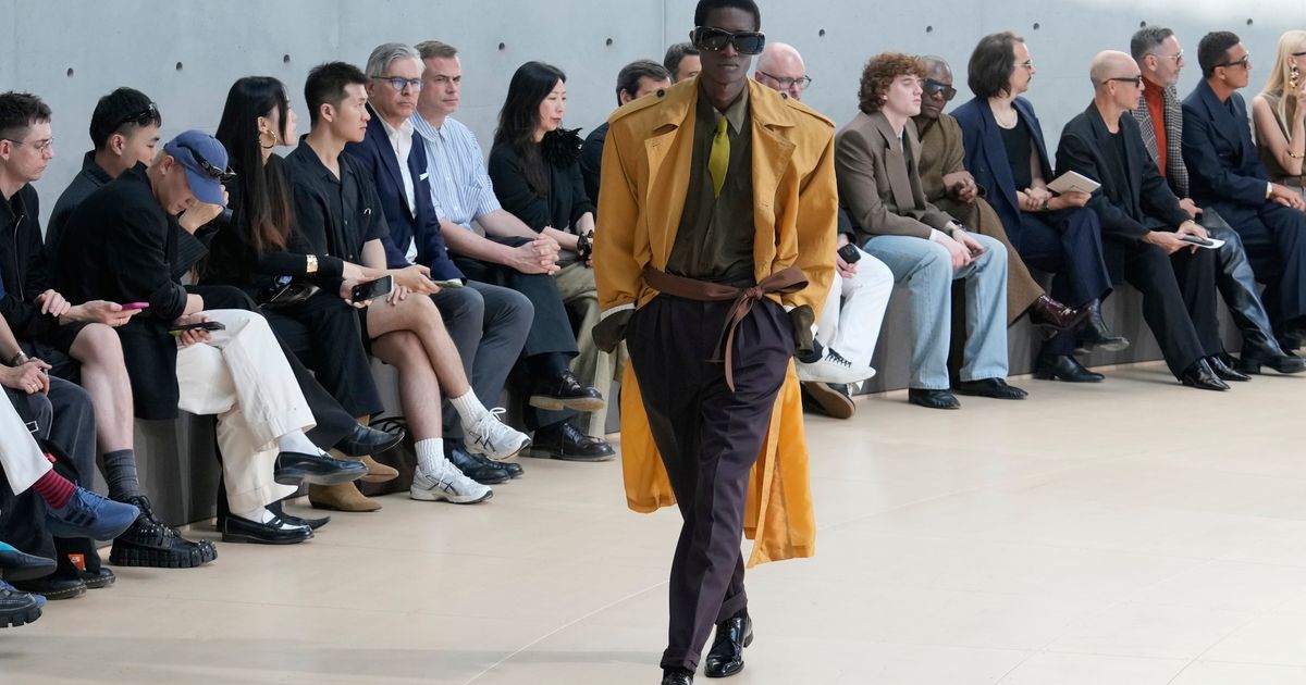 Secrets and longing surface as Saint Laurent menswear parades at Pinault’s art palace