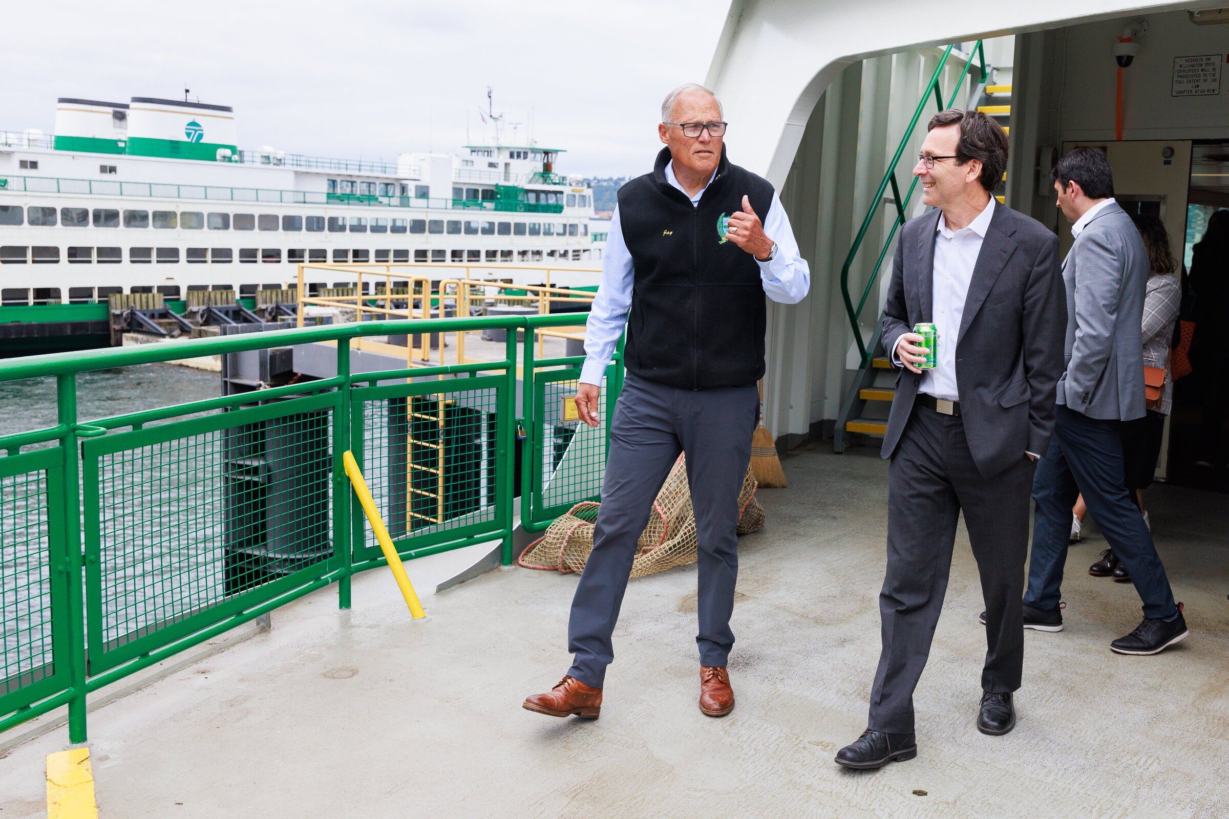 WA's first electrified ferry sails, with 2 governors on board