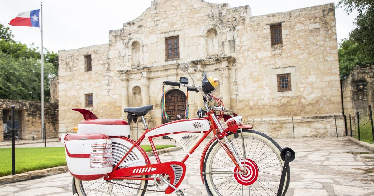 Pee-wee’s bike is at the Alamo, but not where you think