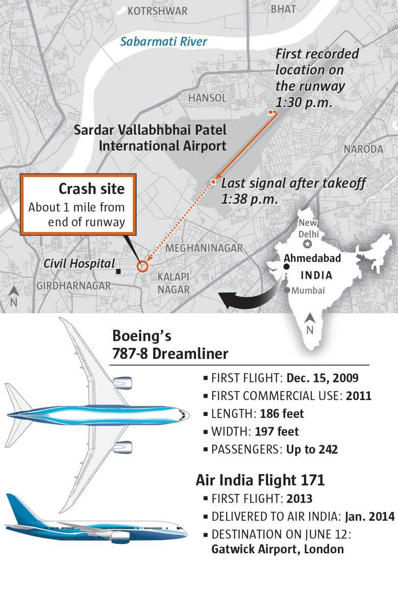 Air India Boeing 787 crash preliminary report released | The Seattle Times