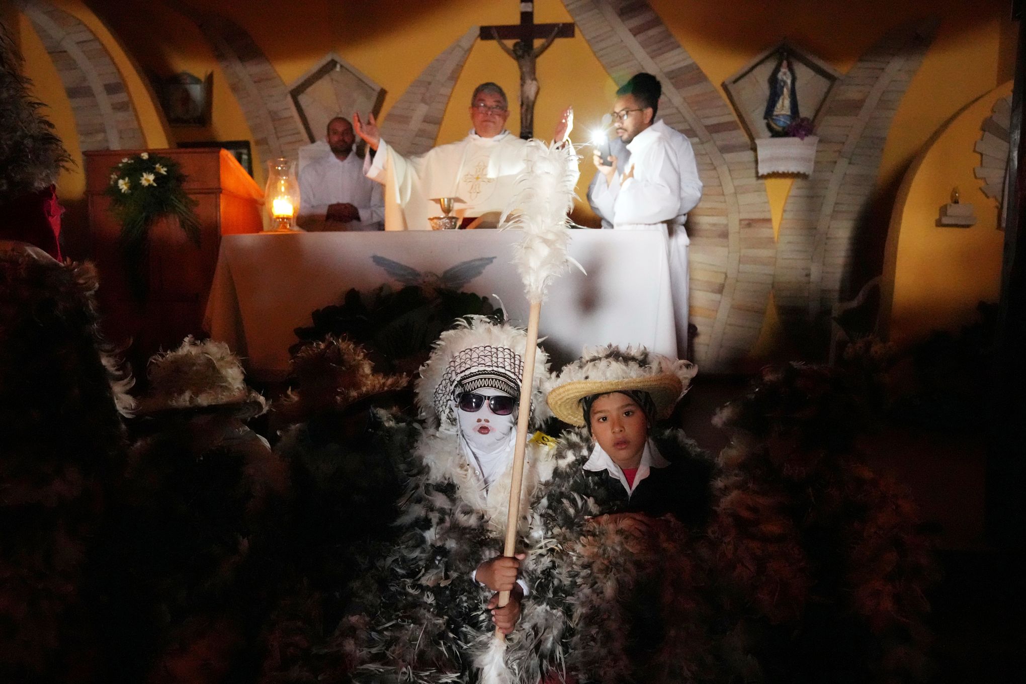 Despite rainy weather, Catholics in a Paraguayan town dress as birds to  honor their patron saint | The Seattle Times