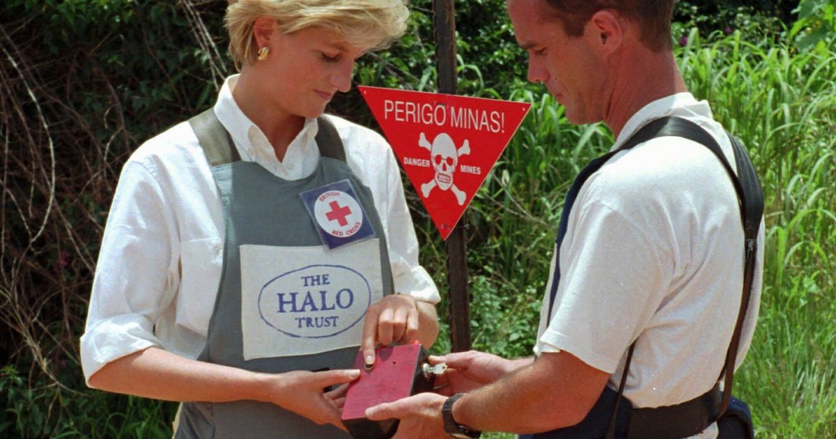 Prince Harry is in Angola to raise awareness for land mine clearing, repeating Diana’s 1997 trip