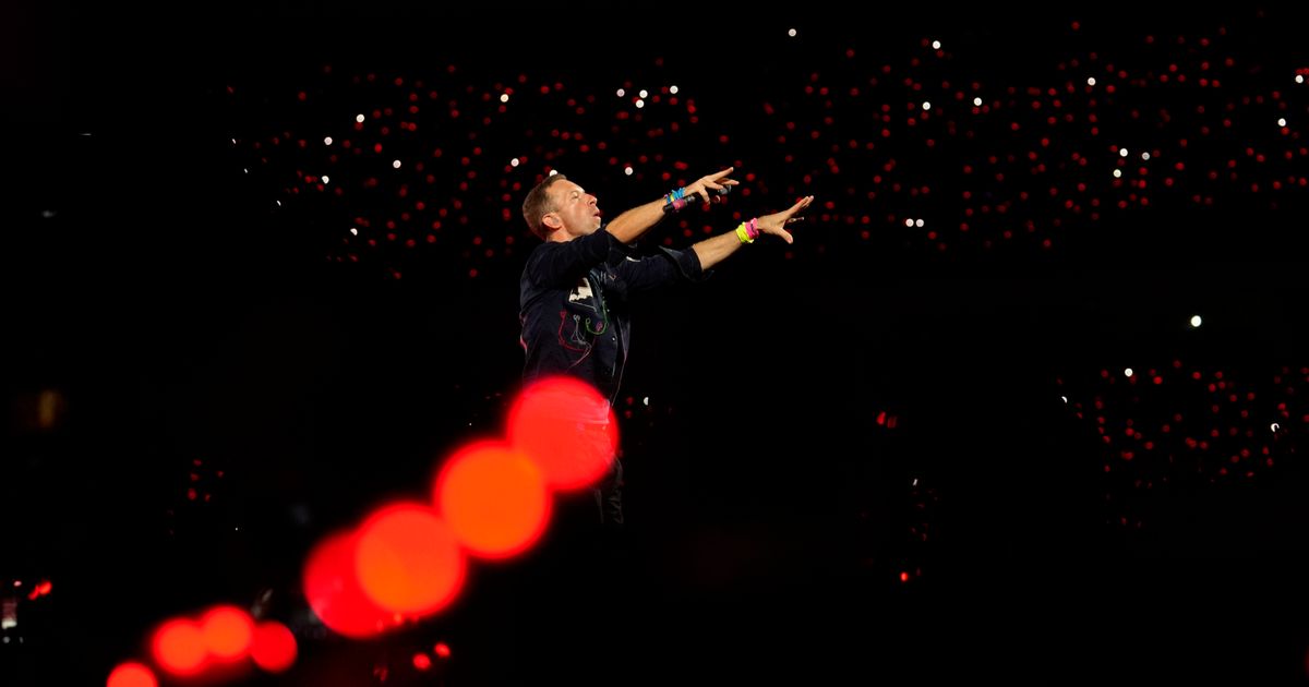 Coldplay’s jumbotron captures — what exactly? The internet has its theories
