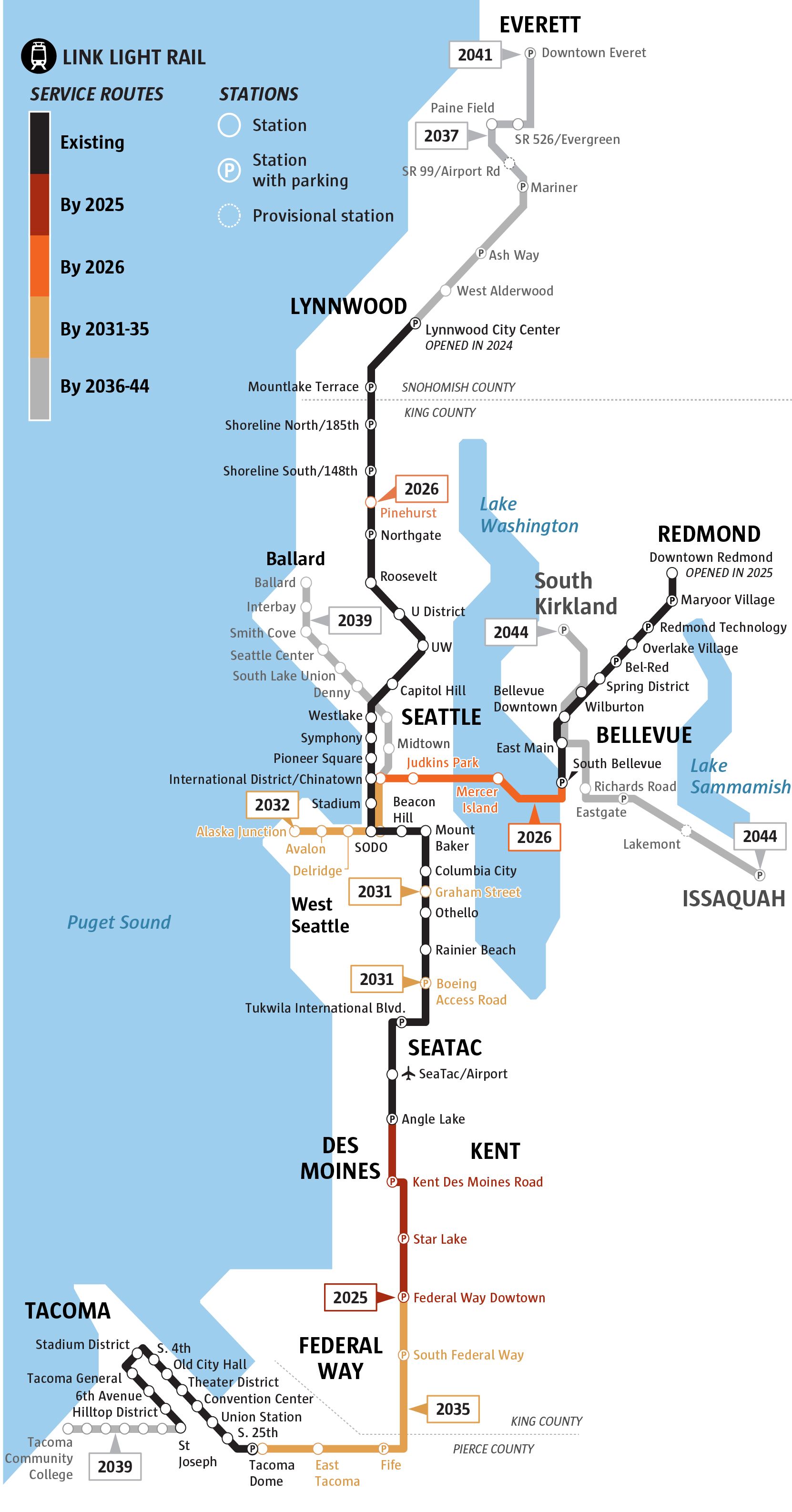 Sound Transit’s expansion plans balloon by up to $35 billion | The ...