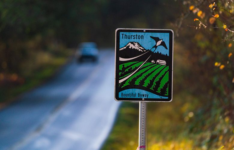 Thurston Beautiful Byway sign
