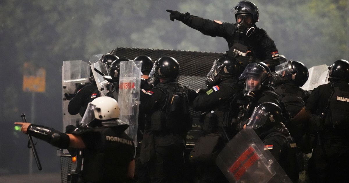 Valjevo Riots Tensions soar in Serbia as angry protesters clash with police, set fire ...