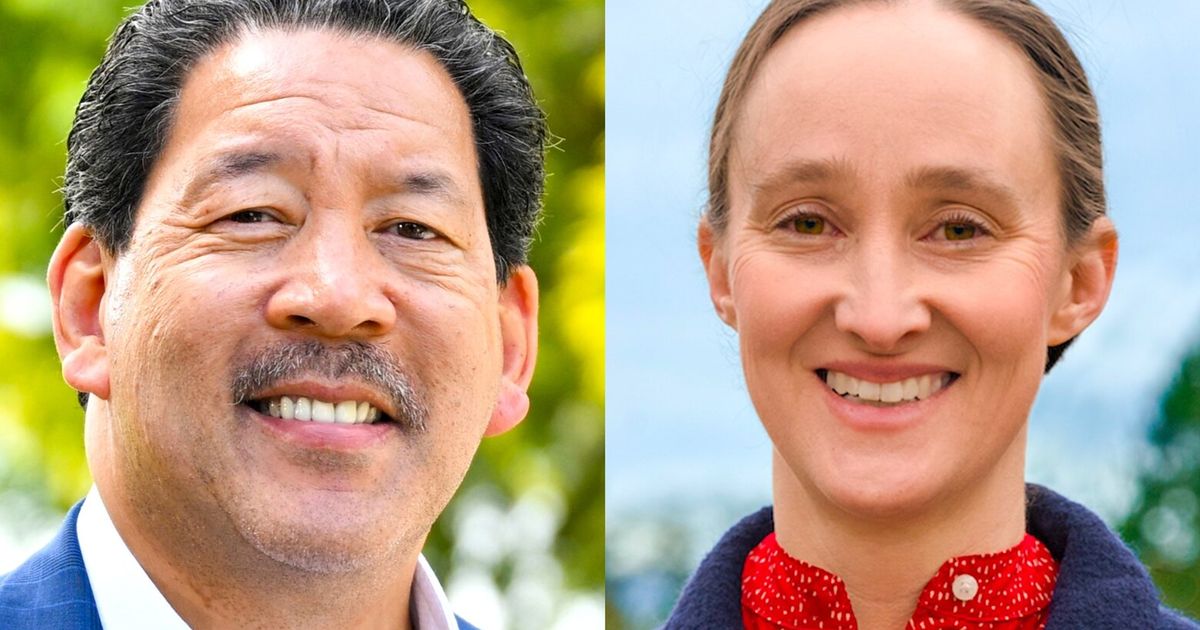 Sehen Sie, wie Katie Wilson und Bruce Harrell in der Bürgermeisterdebatte ...