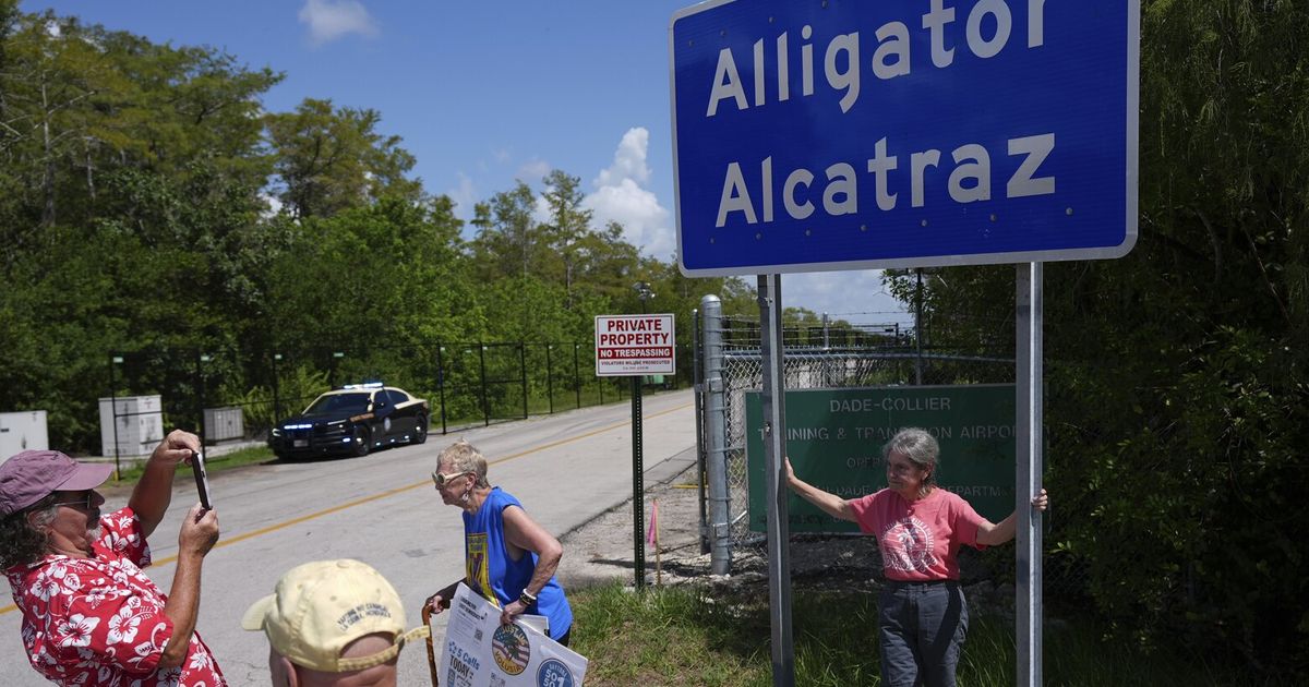 All detainees from immigration facility 'Alligator Alcatraz' have been transferred, DHS says