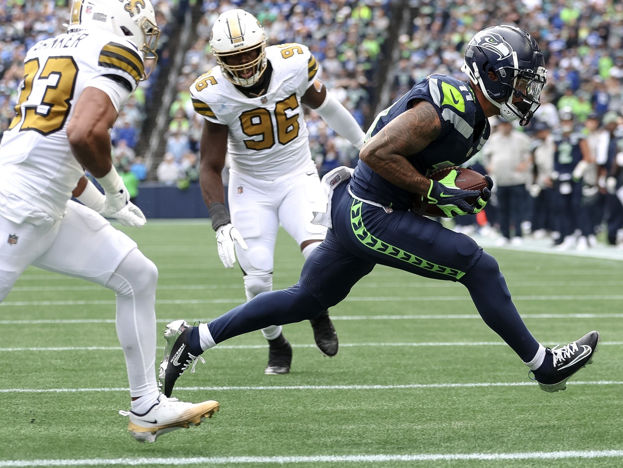 Jaxon Smith-Njigba shakes off flu to give Seahawks big day | Notebook | The  Seattle Times