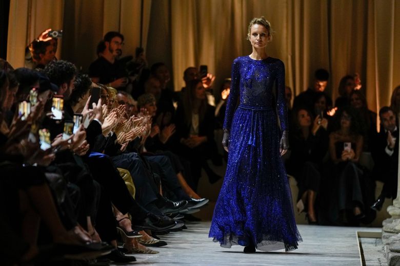sachin and babi light blue dress Antonio Riva Milano