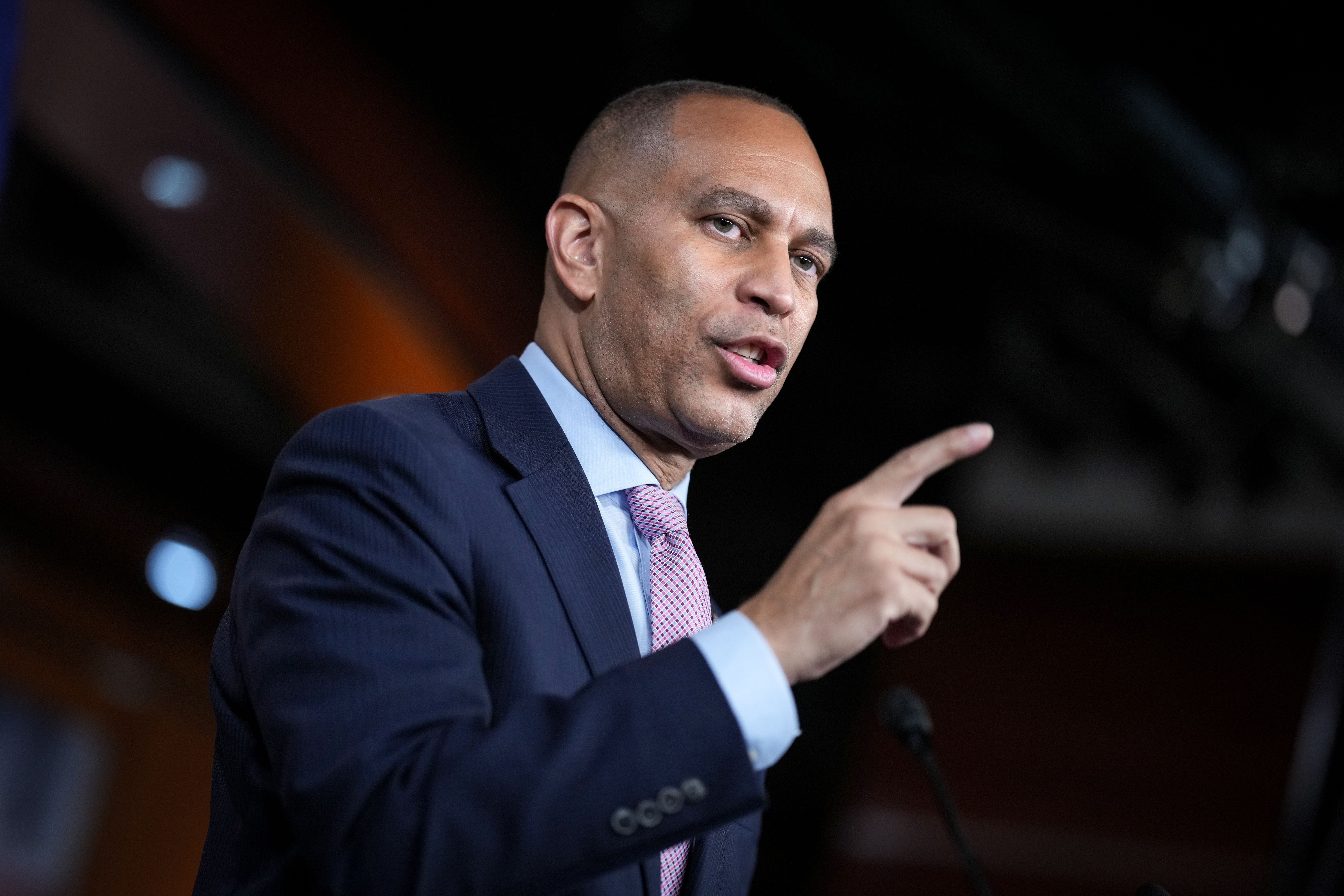 Democratic Leader Hakeem Jeffries says Trump is marching the