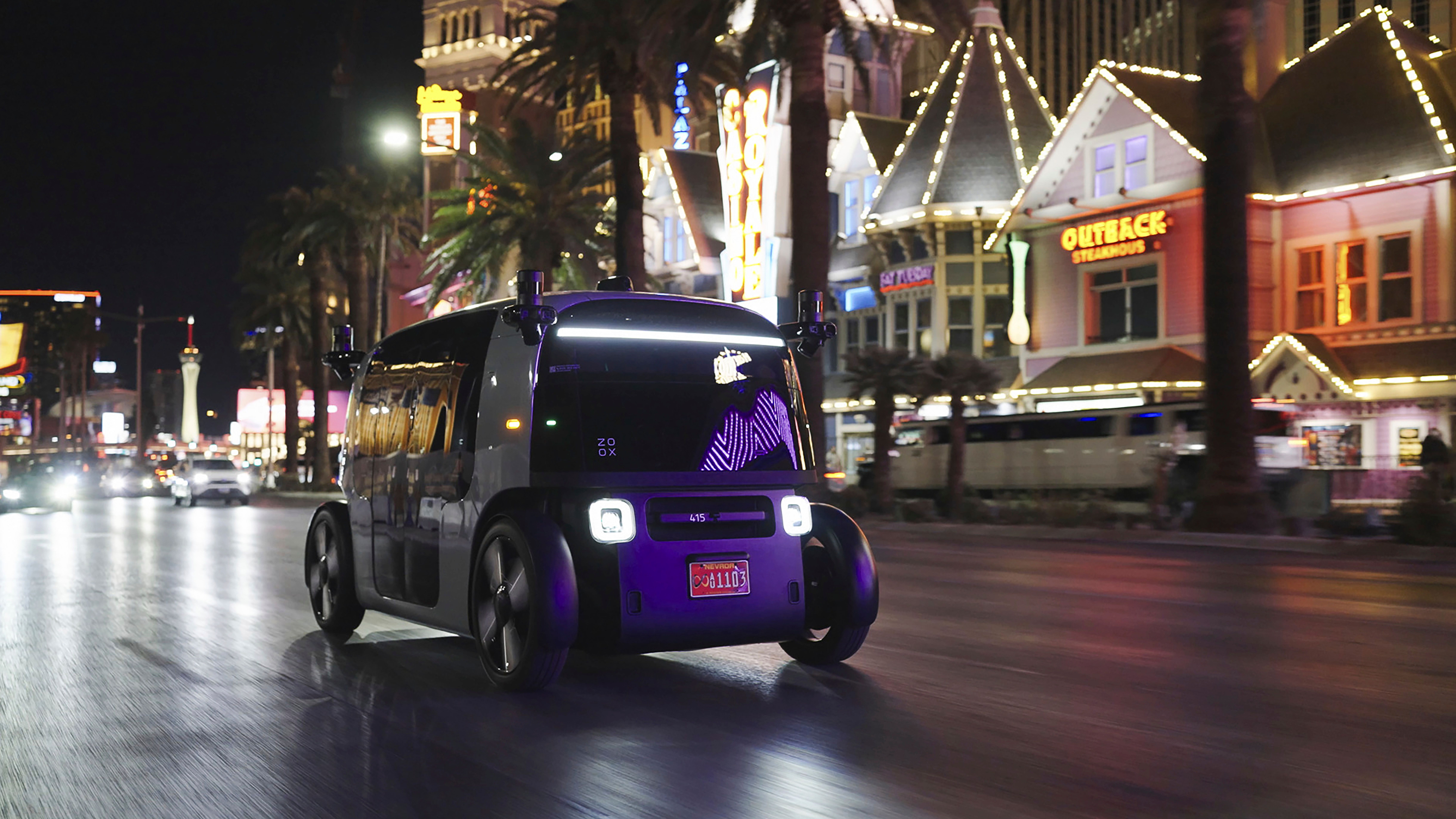 Amazon's Zoox launches its robotaxi service in Las Vegas | The
