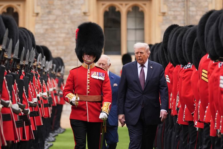 The Latest: Trump enjoys royal pageantry during unprecedented second UK  state visit | The Seattle Times