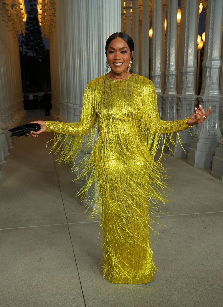Angela Bassett's Gucci gown lights up LACMA gala | The Seattle Times