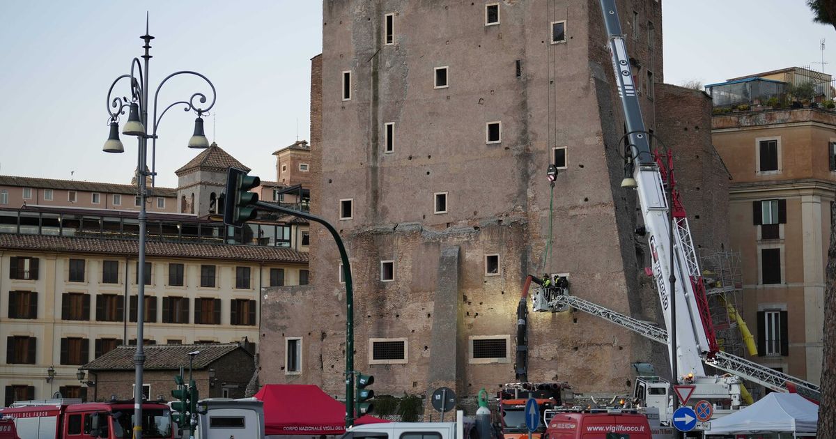 Worker dies after 11 hours trapped within partially collapsed medieval ...