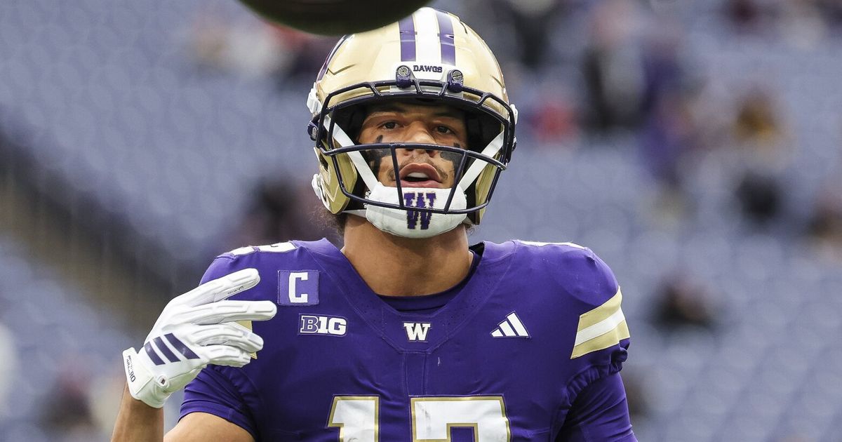 UW Huskies Receiver Denzel Boston fällt gegen Purdue aus