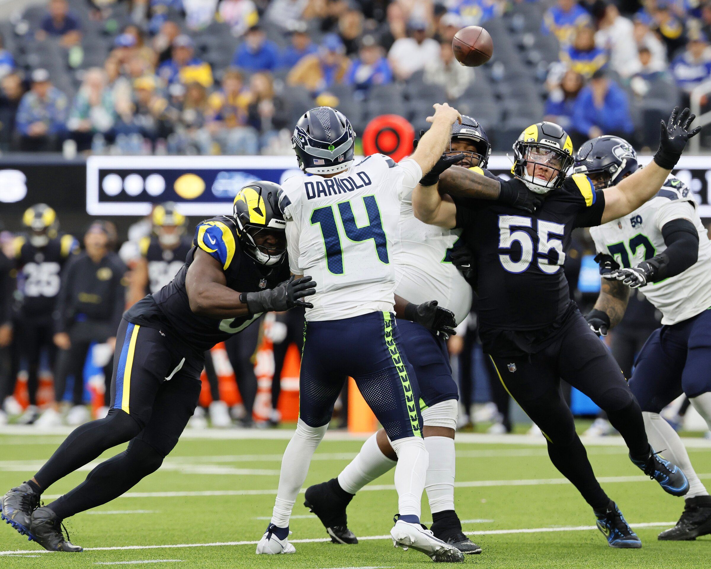 Darnold Interception Rams QB Sam Darnold Takes Responsibility After “Game-Changing Play” Against ...