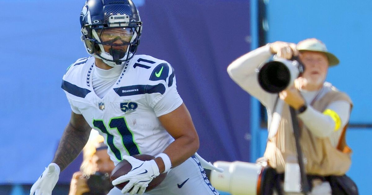 Jaxon Smith-Njigba breaks Seahawks receiving record vs. Titans - The Seattle Times