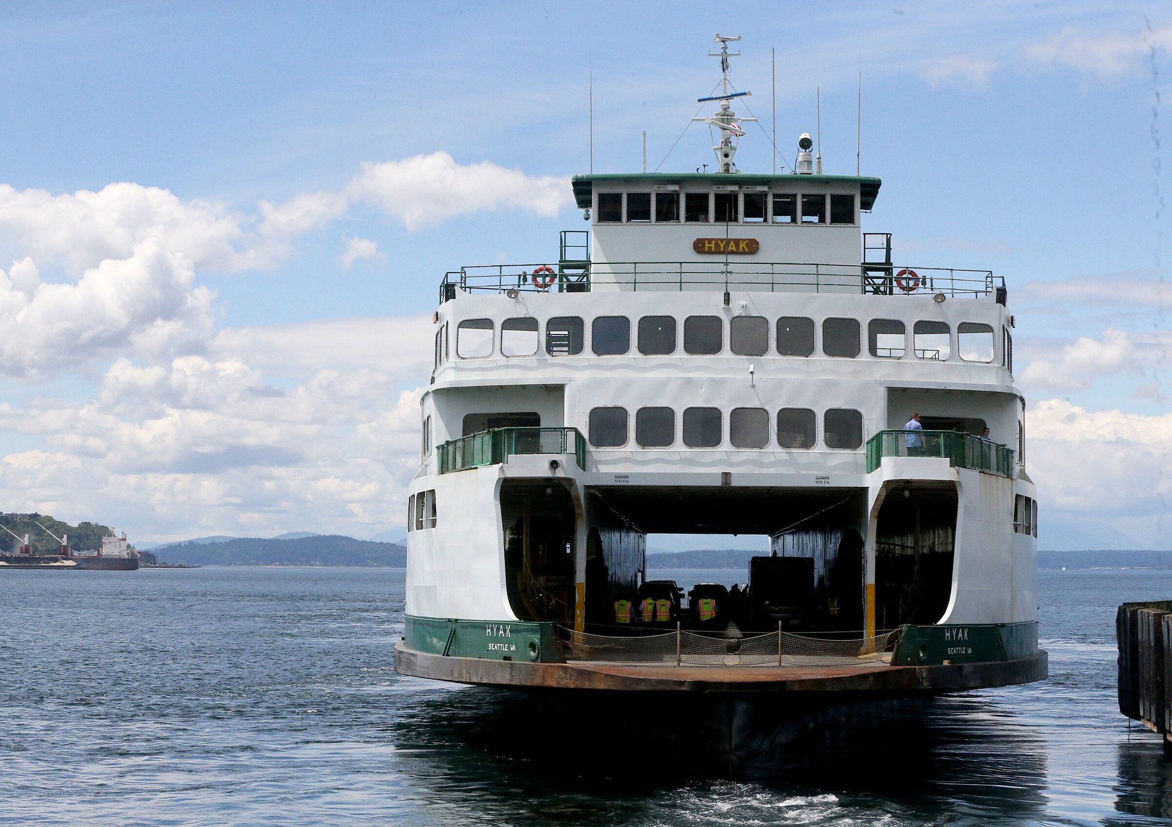 Two retired WA state ferries, Hyak and Klahowya, again up for sale