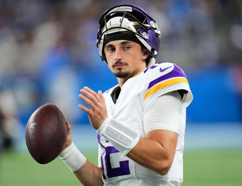 Seahawks likely to face rookie QB Max Brosmer against Vikings | The Seattle  Times