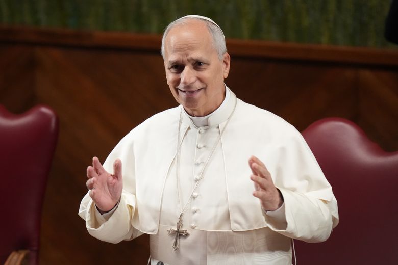 Pope Leo XIV calls for urgent climate action and says God's creation is 'crying out' | The Seattle Times