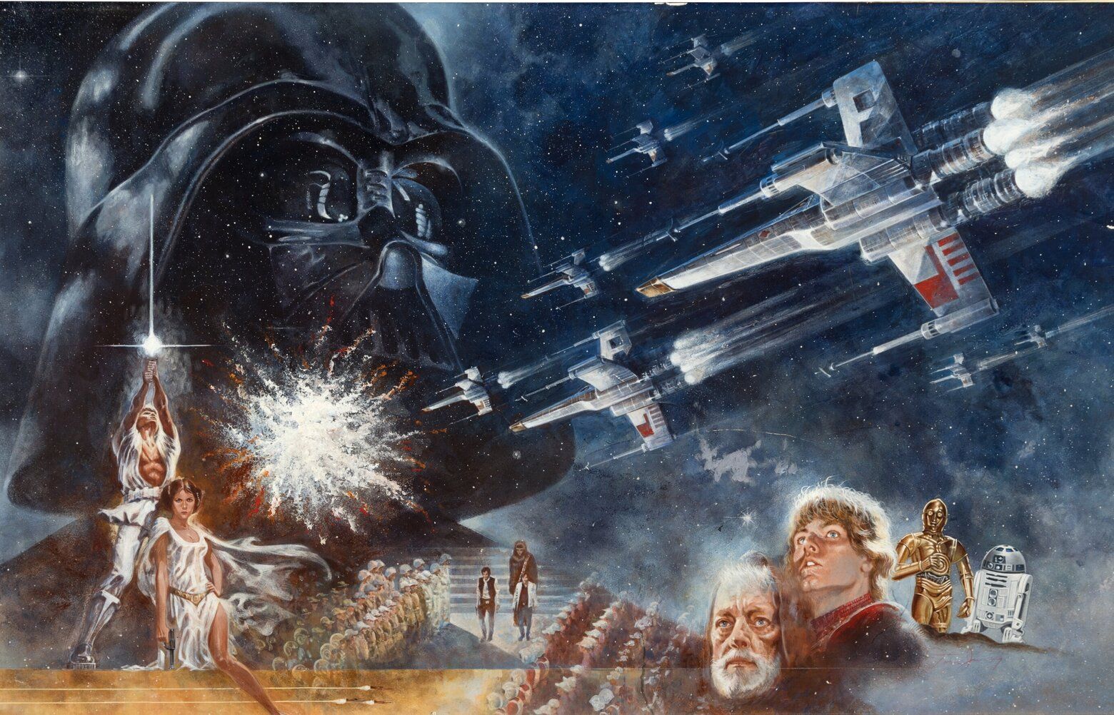 The painting that introduced 'Star Wars' to the world fetches $3.9