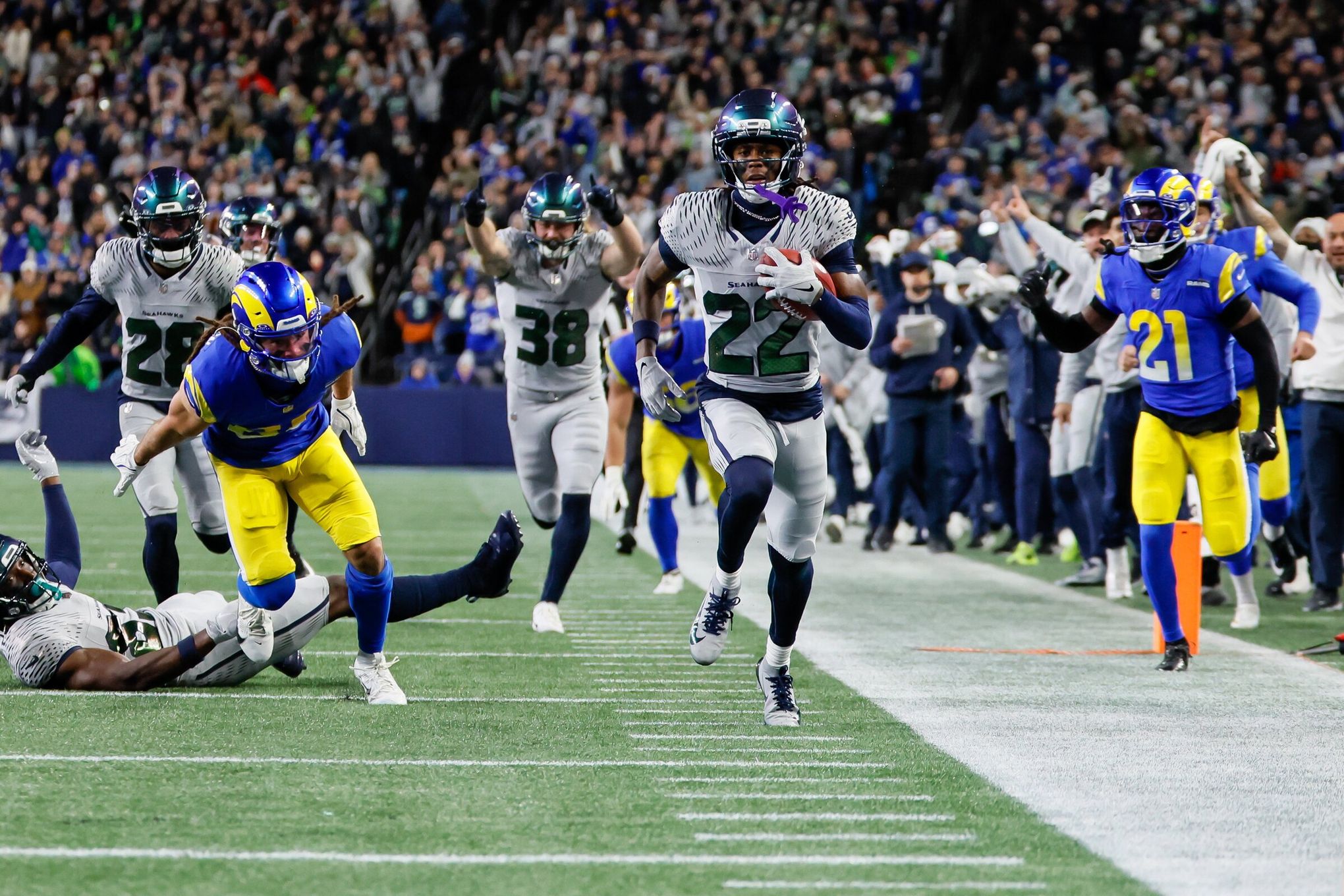 Rashid Shaheed's punt-return TD sets stage for Seahawks' comeback | The  Seattle Times