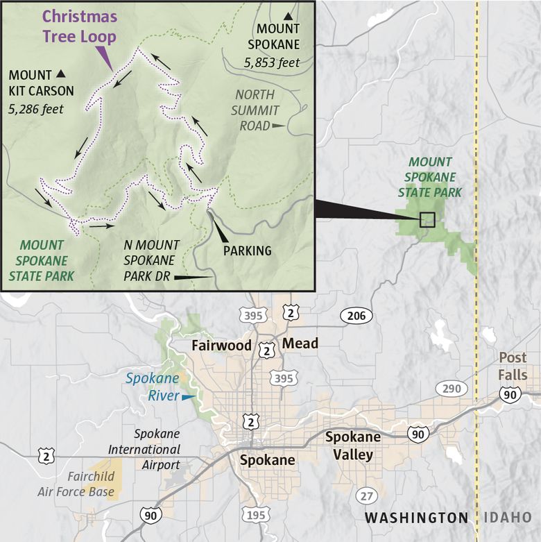 Snowshoeing hike on Mount Spokane is a festive go-to for winter | The  Seattle Times