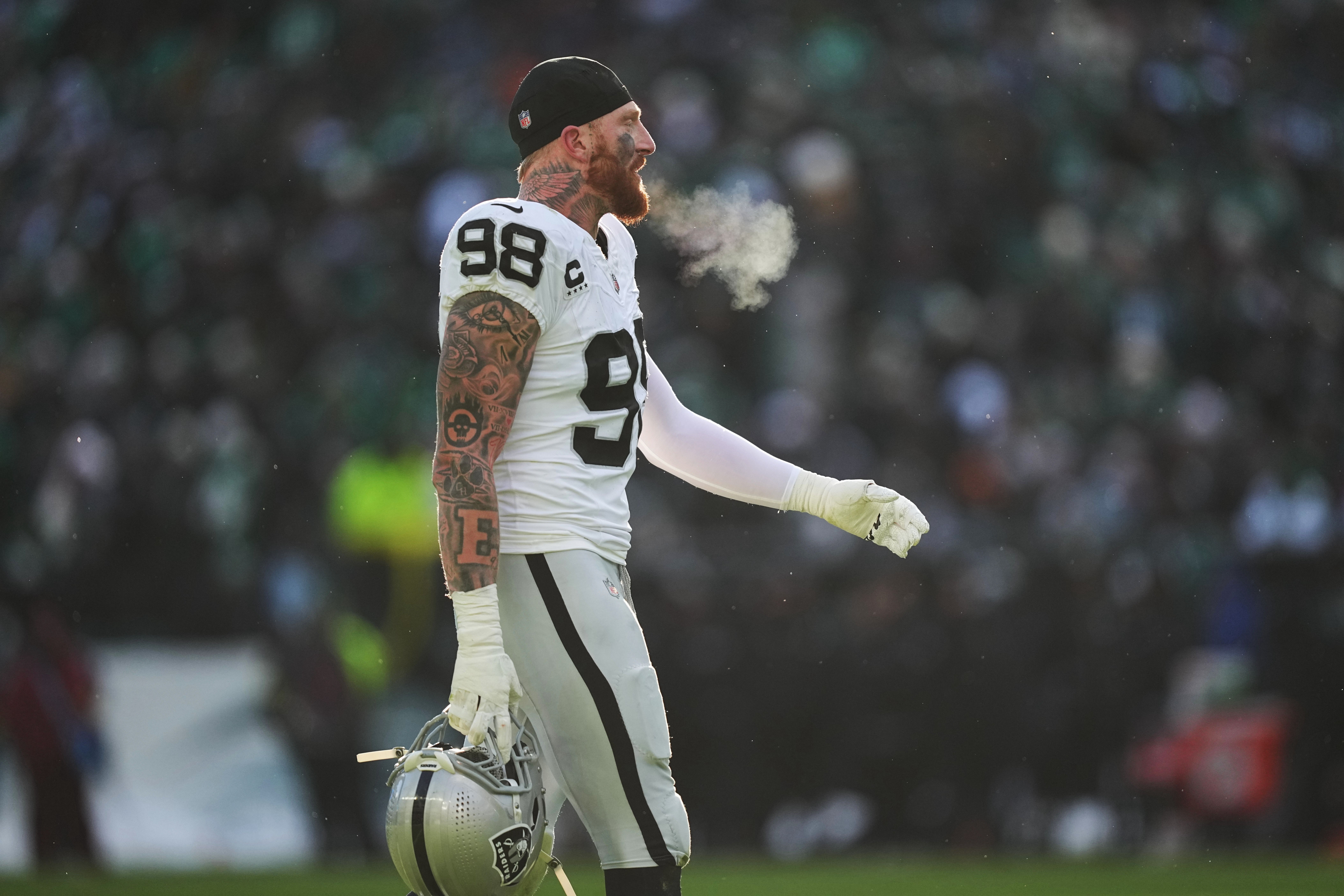 With top draft pick in play, Raiders bench banged-up Maxx Crosby