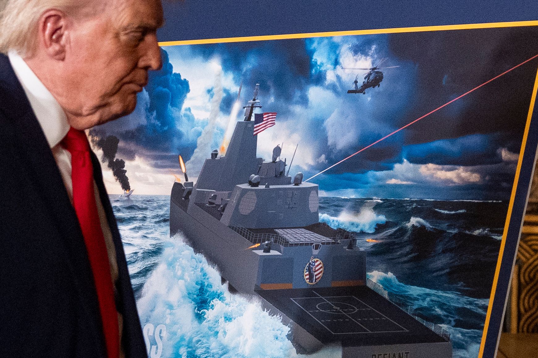 ペンデュラム　TRUMPシリーズ Trump announces plans for new Navy 'battleship' as part of a
