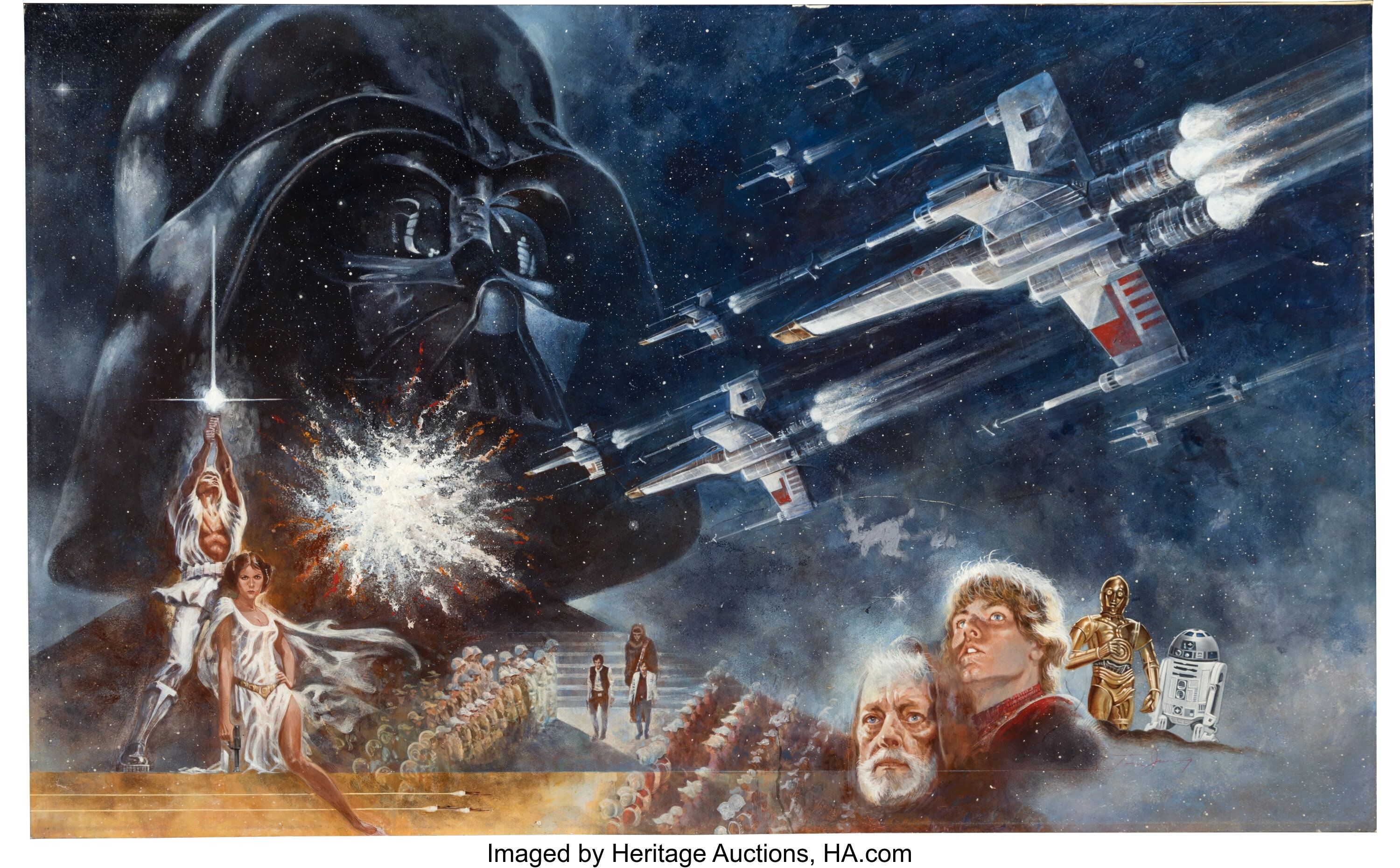The painting that introduced 'Star Wars' to the world fetches $3.9