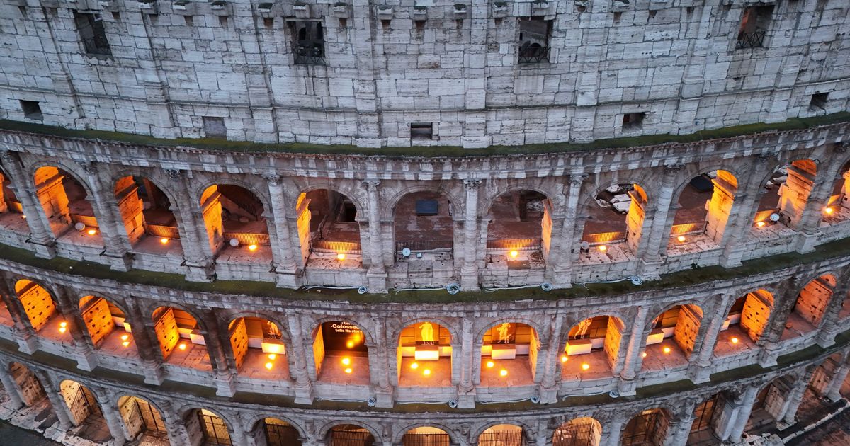 Photos offer stunning aerial views of Rome’s Colosseum and ancient ...