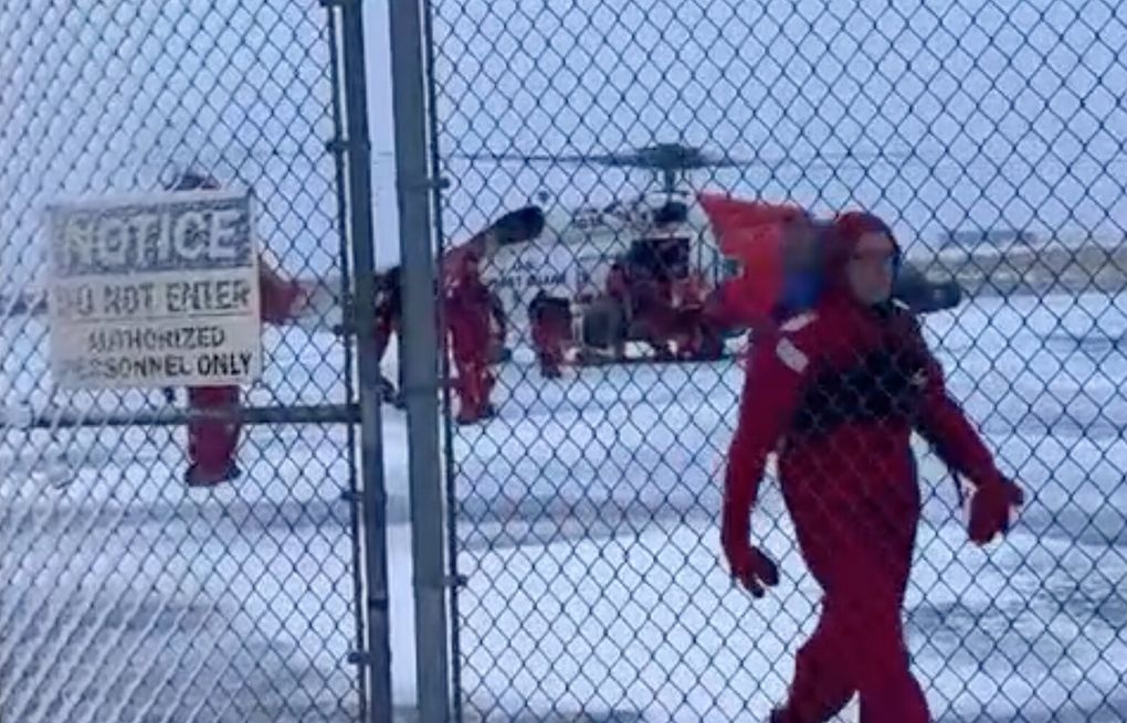 9 rescued from crab boat that ran aground on Bering Sea island