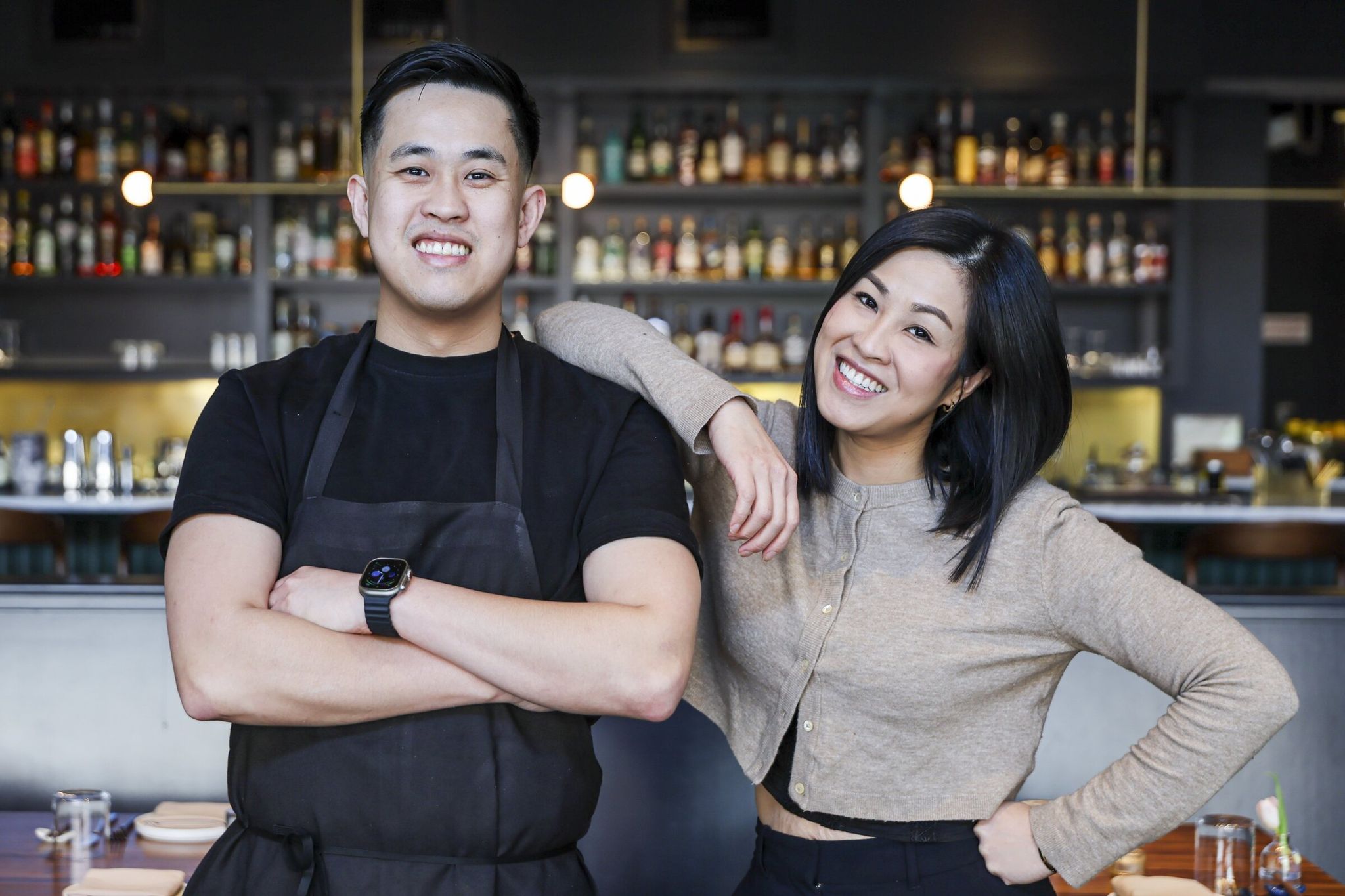 Siblings Ty Nguyen (left) and Trinh — owners of Ramie on Capitol Hill. (Kevin Clark / The Seattle Times, archive)